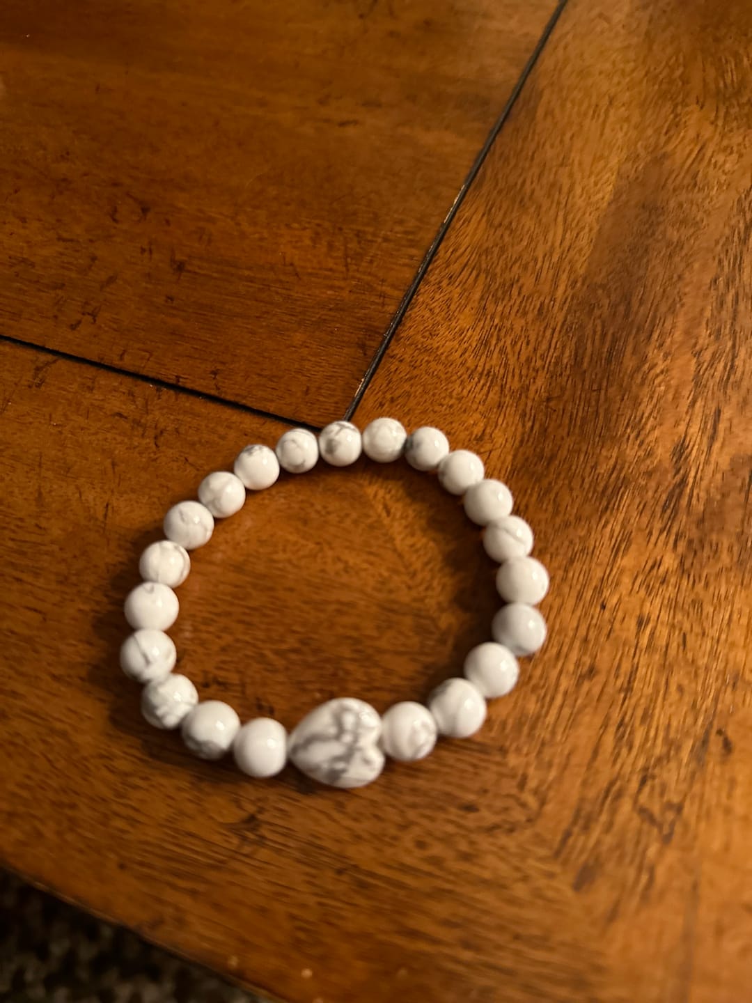 Customer photo review of White Howlite Bracelet