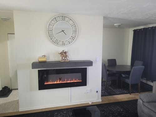 Customer photo review of 32" Luxury Real Mirrored Clock