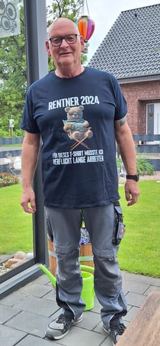 Customer photo review of 2024 RENTNER TEDDY Vorderdruck T-Shirt