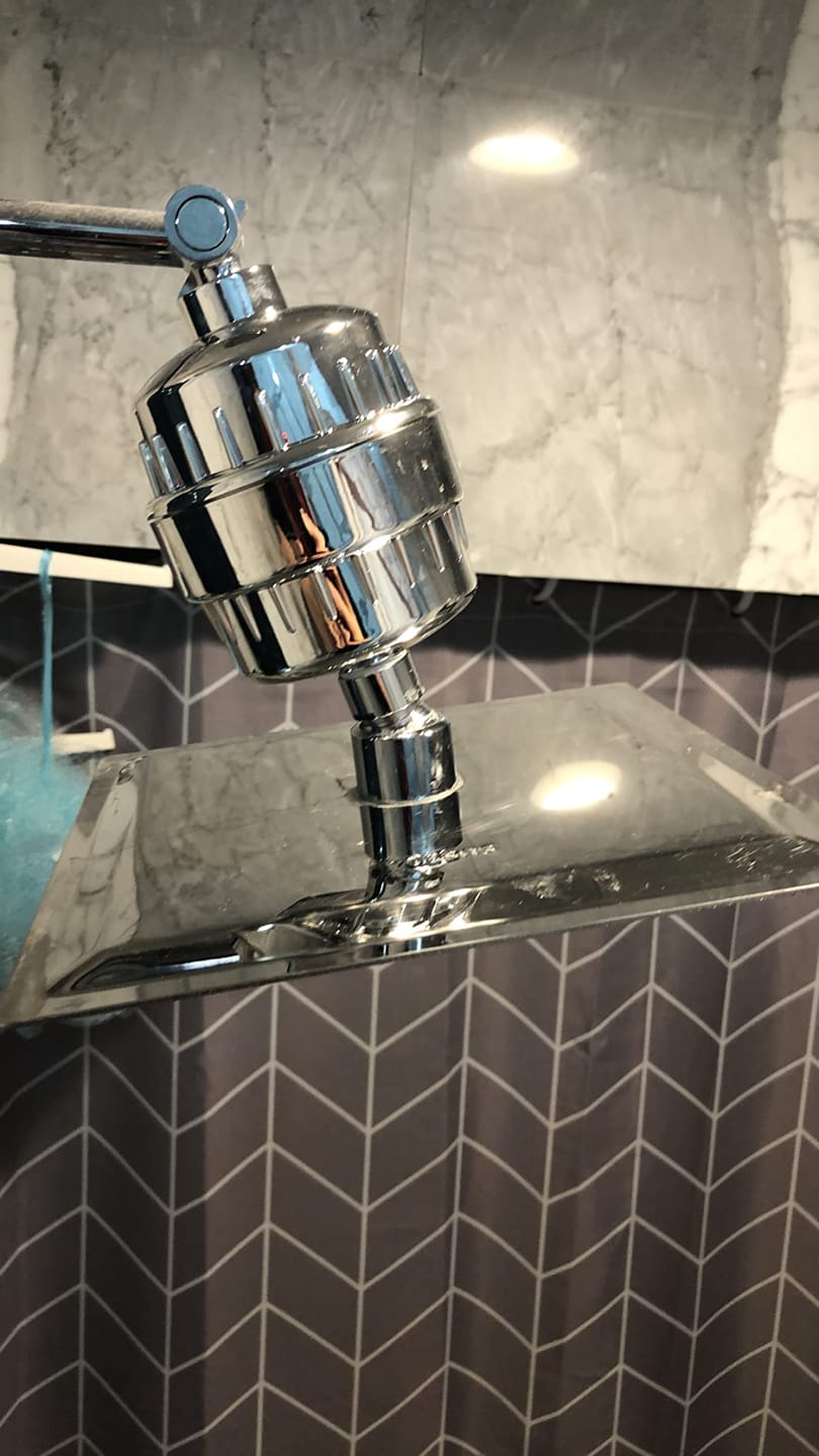 Customer photo review of HolyH2O™ Shower Mate (Filter Attachment)