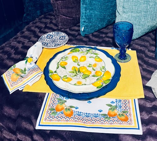 Customer photo review of Lemon Garden Fine Porcelain Dessert/Dinner Plate