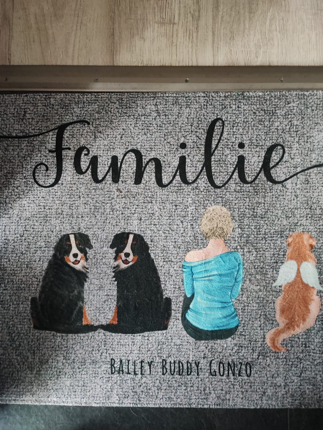 Customer photo review of Meine Familie - Individuelle Fußmatte