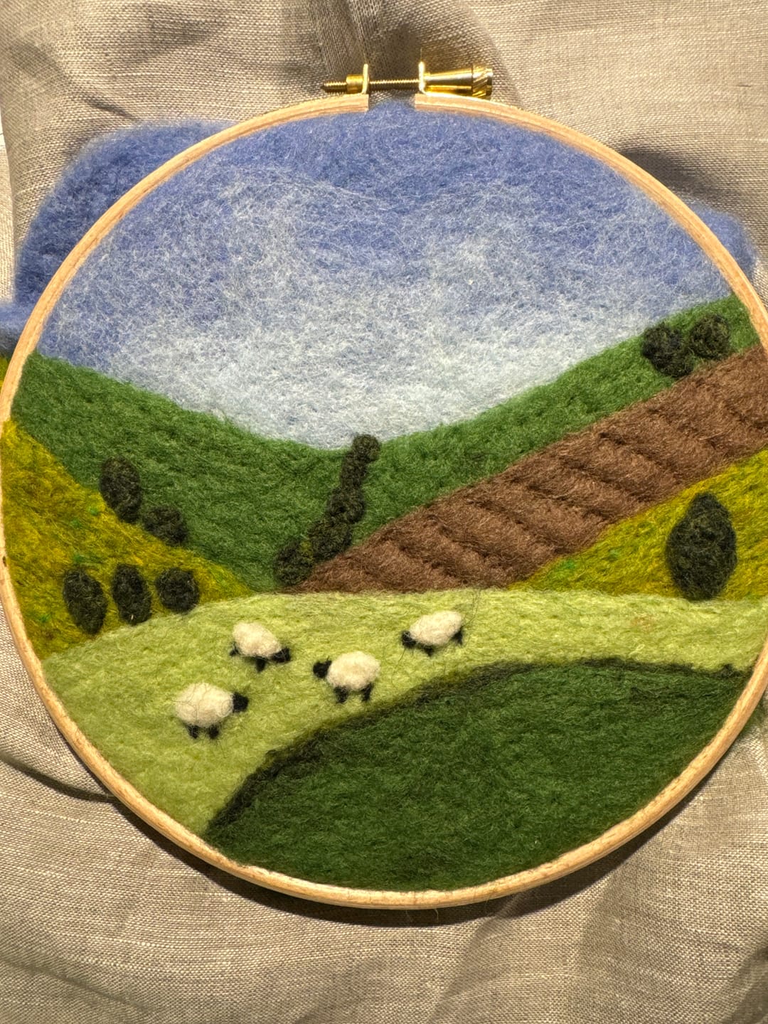 Customer photo review of Grazing Sheep Needle Felting Kit