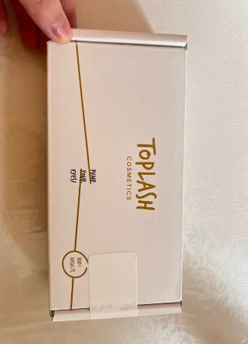 Customer photo review of Toplash eyelash and eyebrow growth serum — 3ml