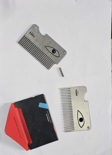 Customer photo review of Wallet Friendly Beard Comb