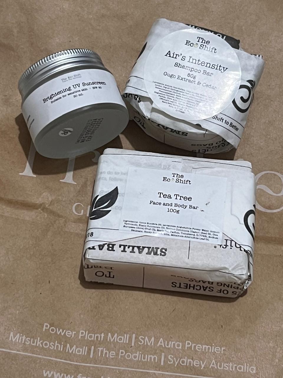 Customer photo review of Brightening UV Sunscreen & Skin Primer with SPF 50