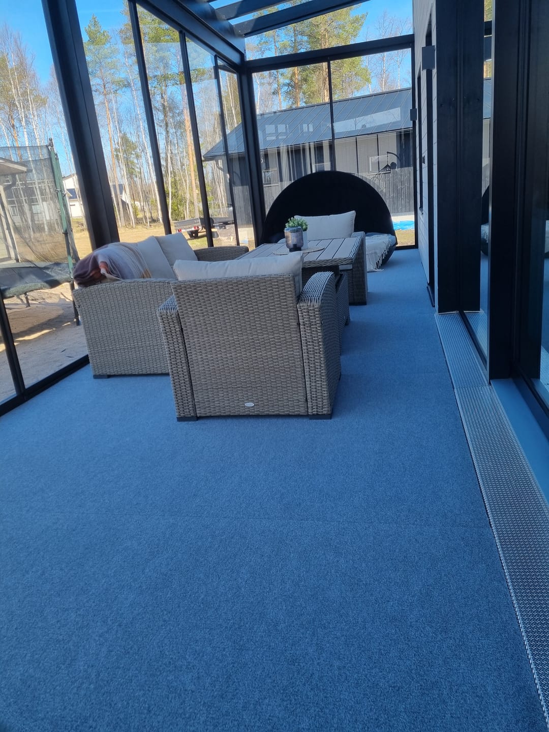 Customer photo review of Dry Step® terassimatto 152 cm, täysi 20 metrin rulla
