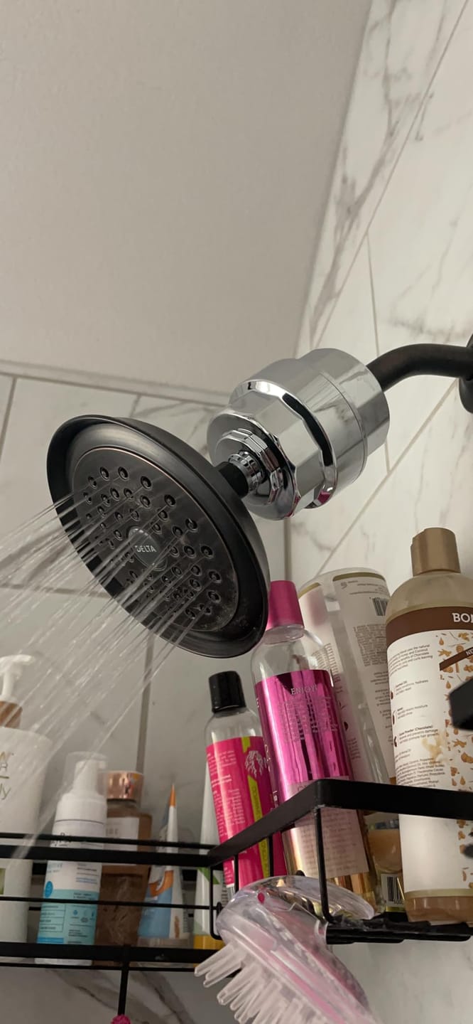 Customer photo review of HolyH2O™ Shower Mate (Filter Attachment)