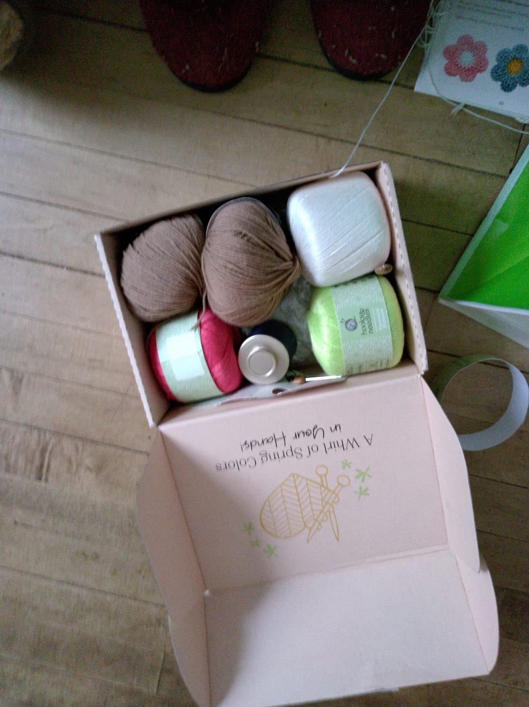 Customer photo review of Extra 2 Mystery Balls of Yarn