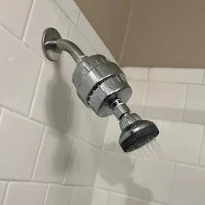 Customer photo review of HolyH2O™ Shower Mate (Filter Attachment)