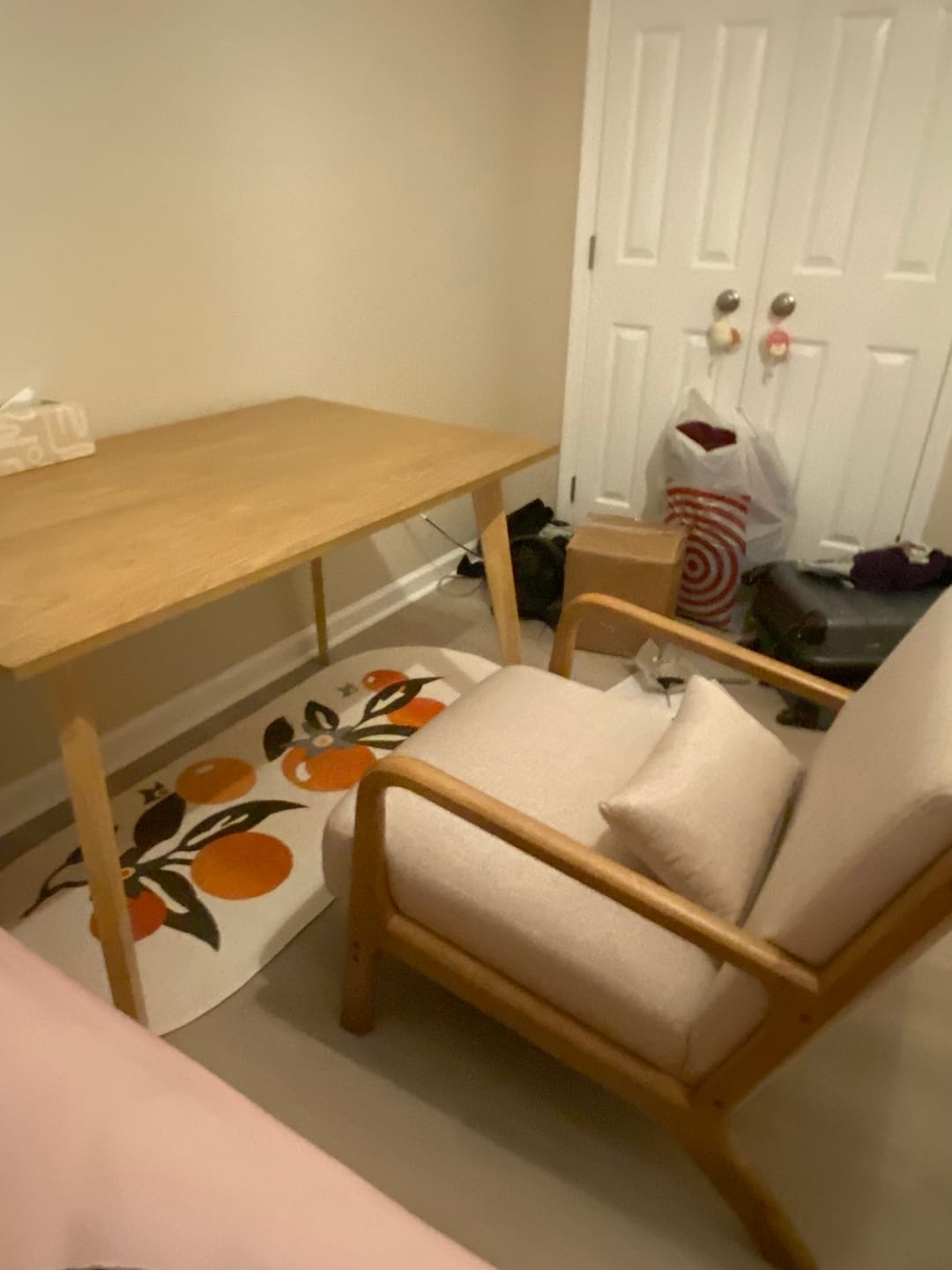 Customer photo review of Orange Pattern Mat