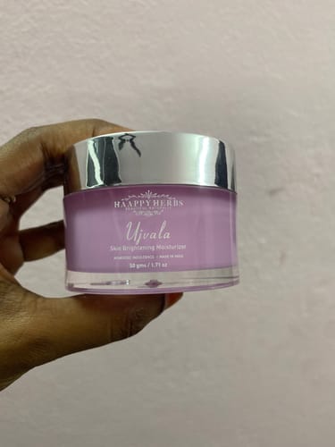 Customer photo review of Ujvala Skin Brightening Moisturizer