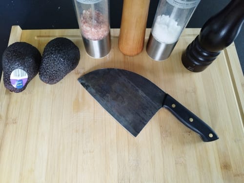 Customer photo review of Handgeschmiedetes Kochmesser - Black