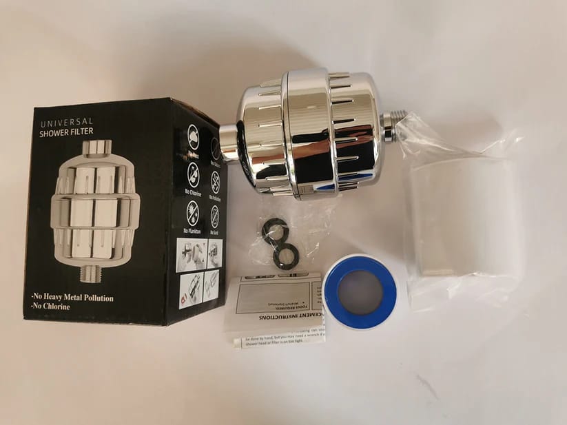 Customer photo review of HolyH2O™ Shower Mate (Filter Attachment)