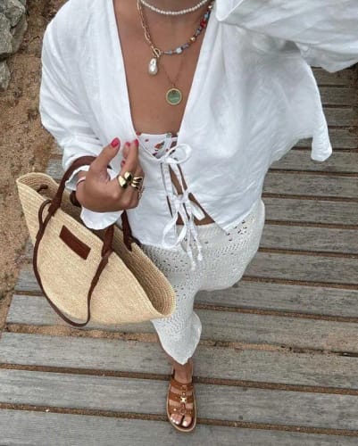 Customer photo review of Amara | Bow Shirt