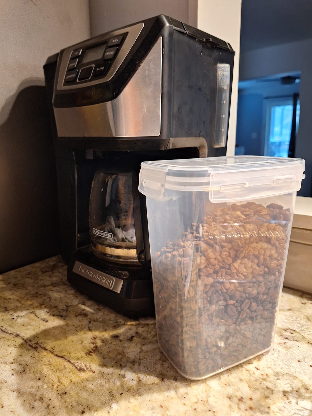Customer photo review of Butterscotch Toffee Flavored Coffee