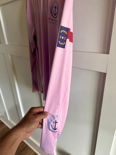 Customer photo review of Custom Hooded UPF Shirt