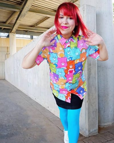 Customer photo review of Cute Rainbow Colorful Bears Printing Hawaii Short Sleeve Shirt