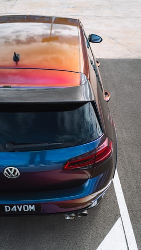 Customer photo review of Volkswagen Carbon Fiber Voomeran Style Rear Spoiler for Golf MK7 & 7.5