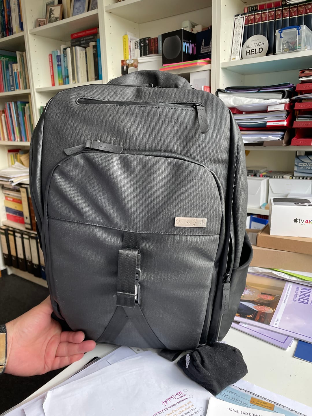 Customer photo review of Backpack – optional with laptop compartment (Tech-Sleeve)
