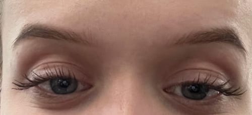 Customer photo review of Toplash eyelash and eyebrow growth serum — 3ml