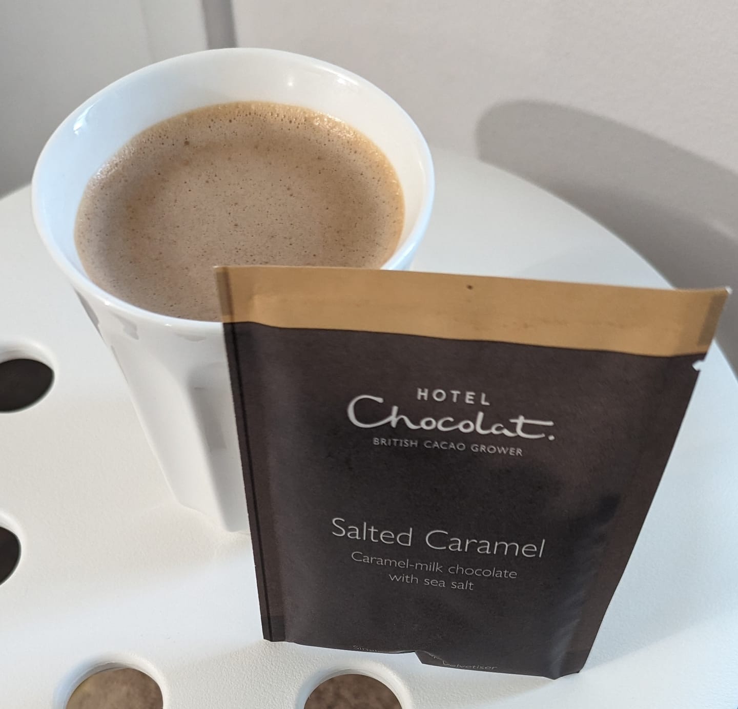 Customer photo review of Salted Caramel Hot Chocolate Flakes