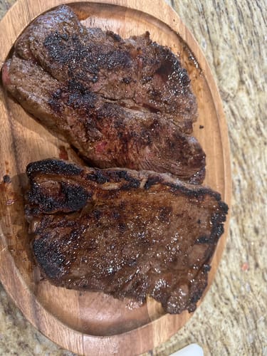 Customer photo review of PREMIUM GROUND BEEF & STEAK MEAT BUNDLE