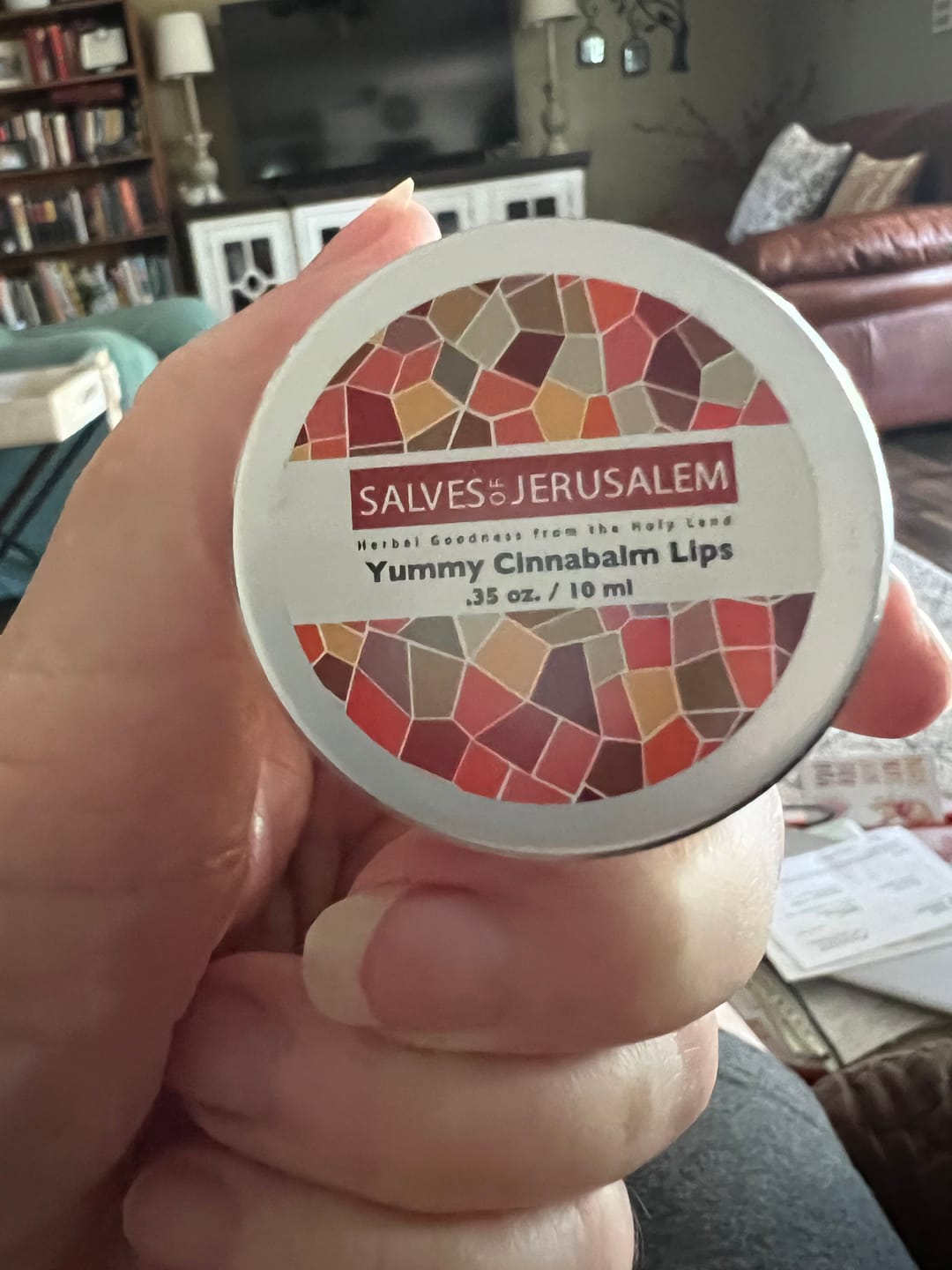 Customer photo review of Yummy CinnaBalm Lips - Organic Lip Balm