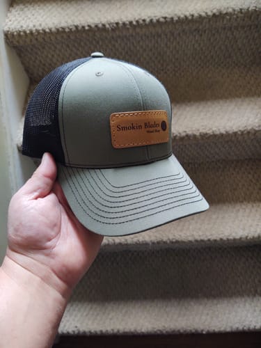 Customer photo review of Richardson 112 Custom Leather Patch Hat
