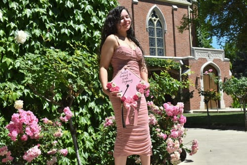 Customer photo review of Tiffany Midi Dress - Mauve