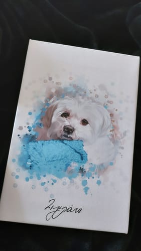 Customer photo review of Πορτραίτο Κατοικίδιου - Ακουαρέλα