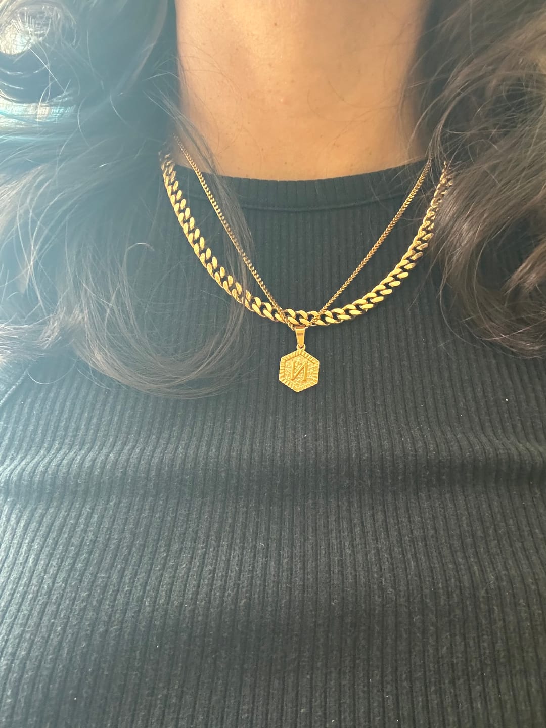 Customer photo review of Edgy Cuban Chain