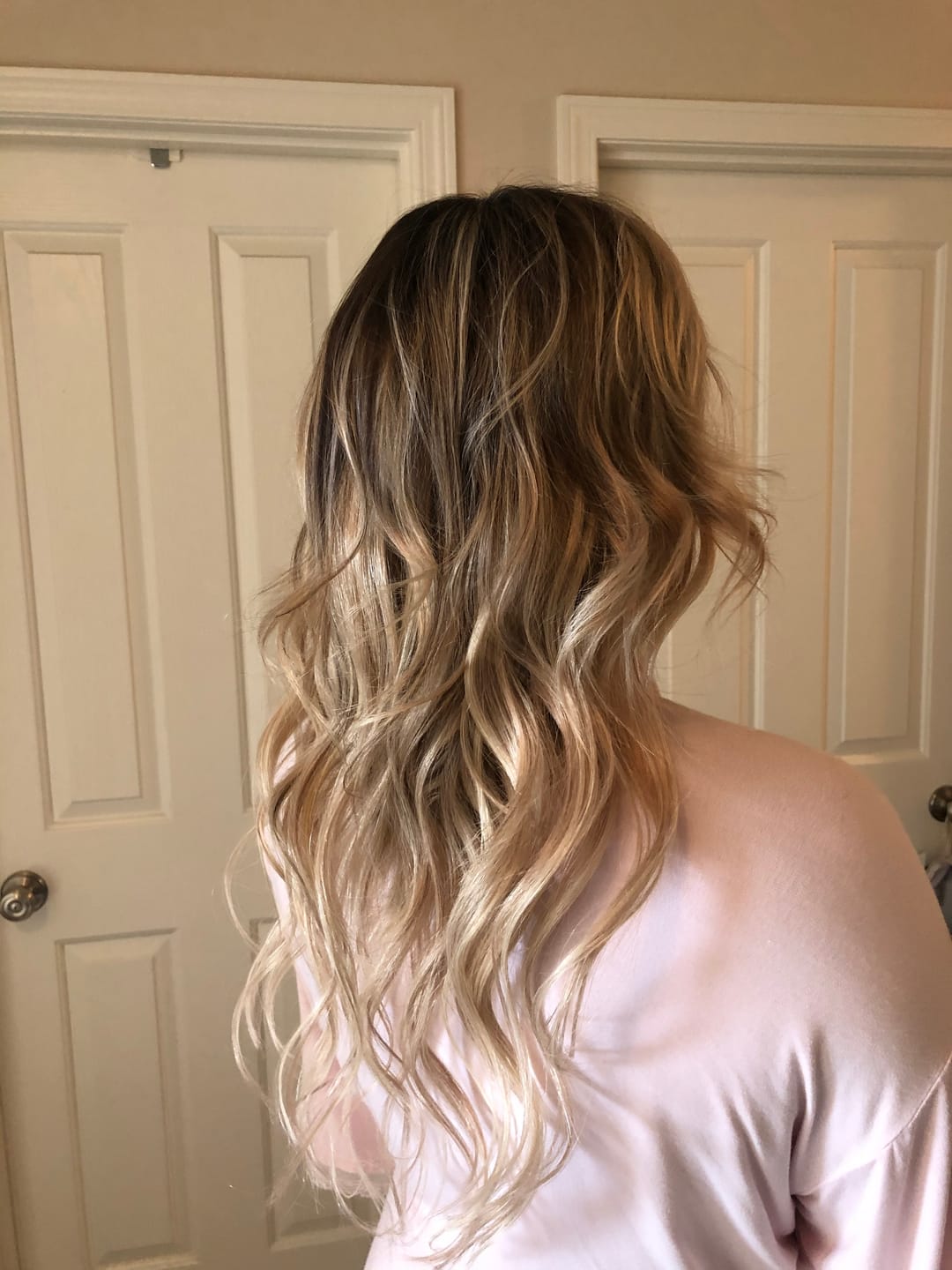 Customer photo review of Hair Topper for Thinning Hair Balayage Brown with Blonde Hair#4/27/4