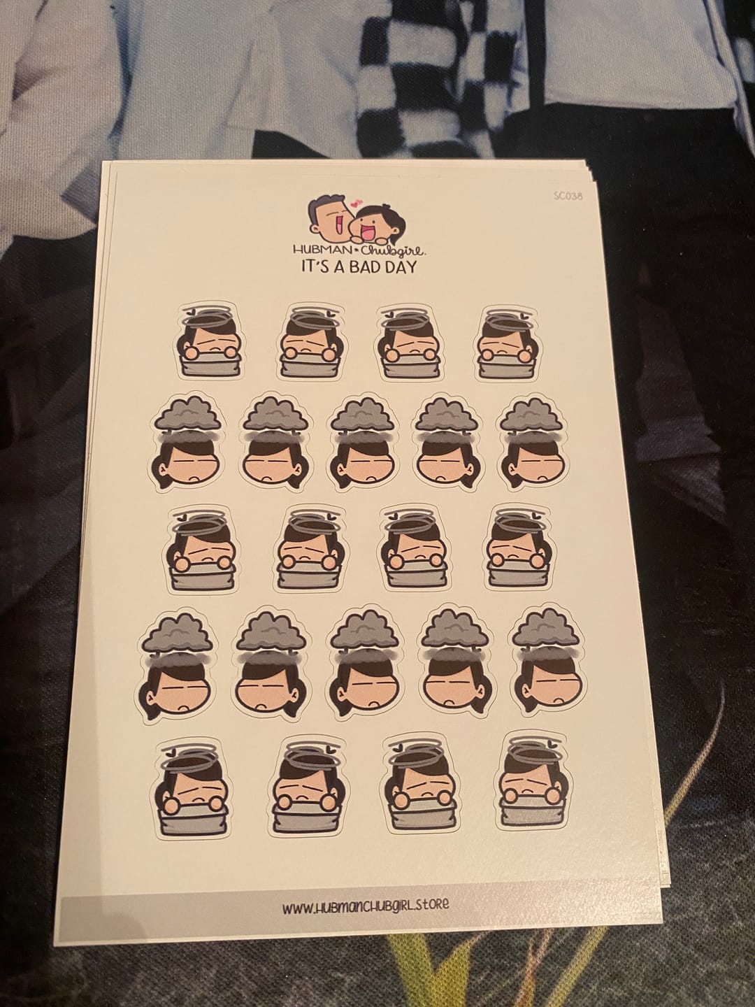 Customer photo review of It's A Bad Day Planner Stickers