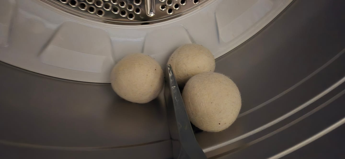 Customer photo review of Wool Dryer Balls