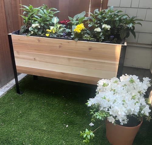 Customer photo review of 18" x 48" Raised Garden Bed