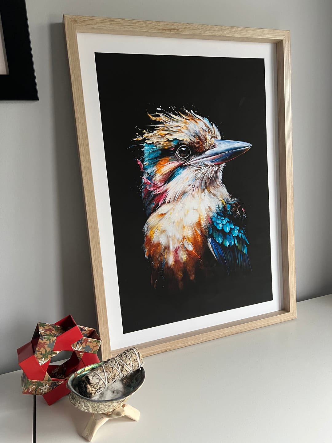 Customer photo review of KOOKABURRA IN WATERCOLOUR I ART PRINT