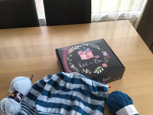 Customer photo review of Ladies Mystery Knitting Box