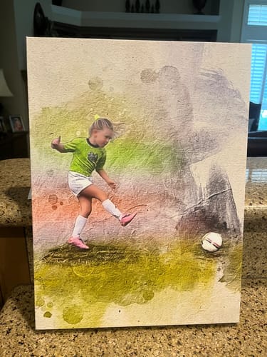 Customer photo review of Personalized photo Painting