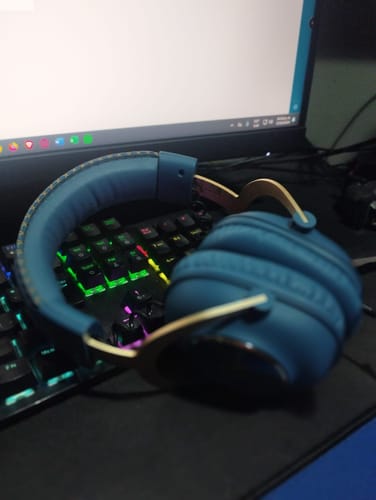 Customer photo review of Audifono Logitech G PRO X - Blue VO!CE, Gamer edición oficial de League of Legends 981-001105, micrófono desmontable, espuma viscoelástica, DTS 7.1 y controladores PRO G 50mm