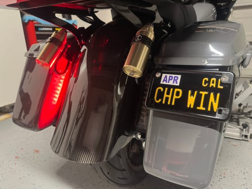 Customer photo review of 1965 CALIFORNIA MOTORCYCLE LICENSE PLATE 4"x7" (100mm x 180mm)