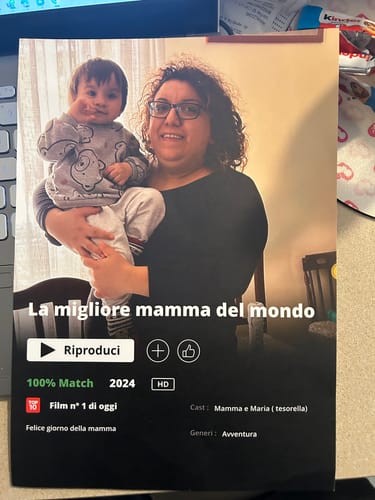 Customer photo review of Poster Netflix Mamma - Poster personalizzato