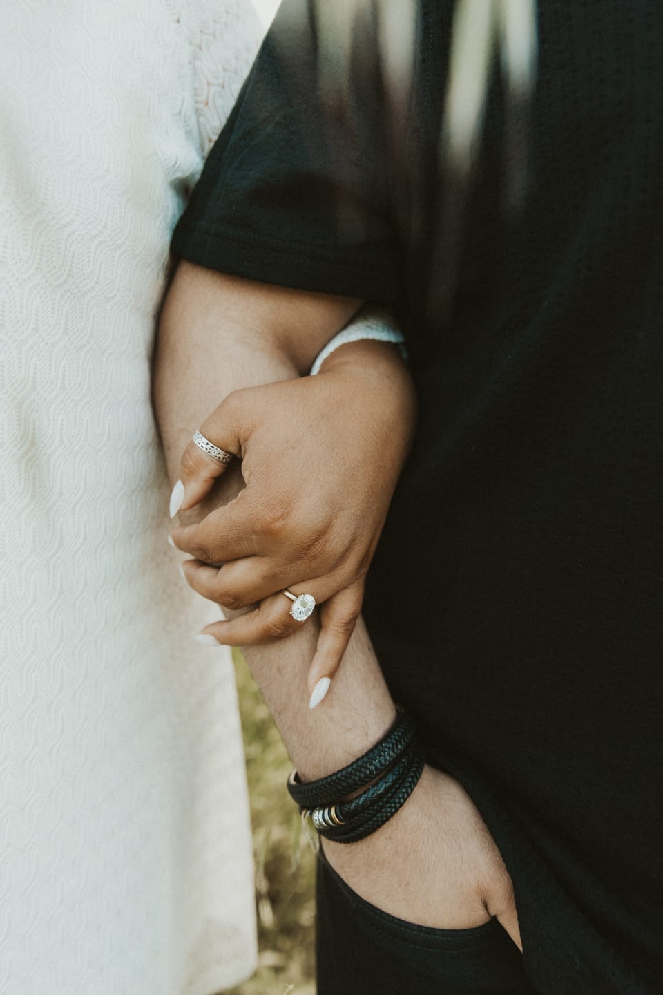 Customer photo review of Rose | Oval Moissanite Engagement Ring
