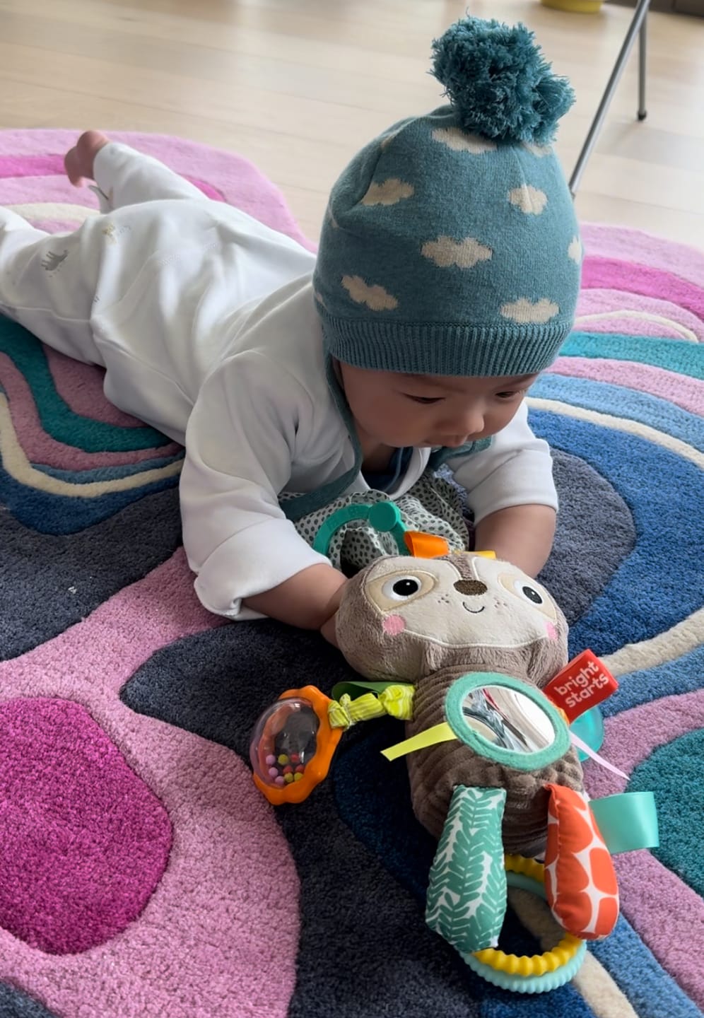 Customer photo review of Fluffy Cloud Knitted Hat