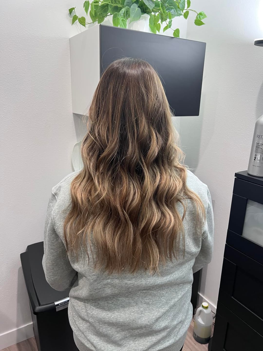 Customer photo review of Female Hair Topper for Thinning Crown Brown with Blonde Hair #3/8/22
