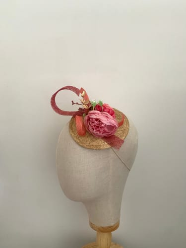 Customer photo review of Sinamay Straw Fascinator Base 14cm HB008
