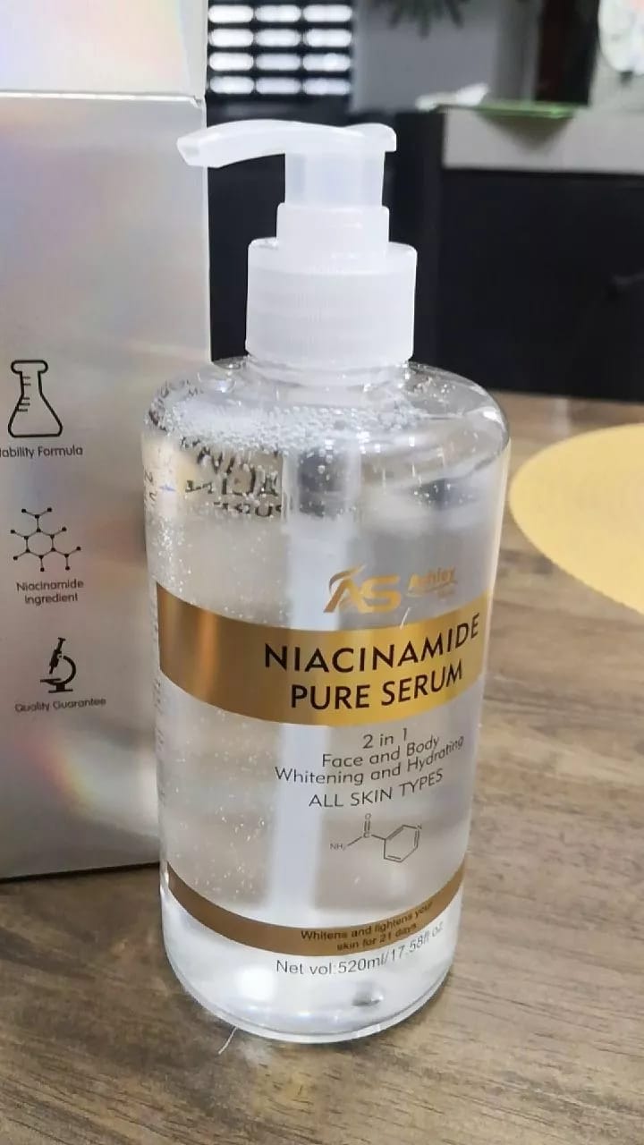 Customer photo review of ASHLEY SHINE NIACINAMIDE PURE SERUM 520ML