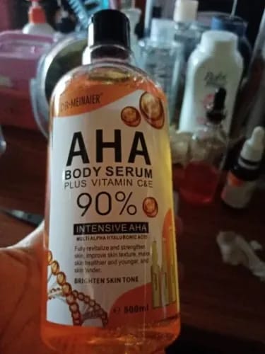 Customer photo review of Authentic from Thailand! Dr Meinaier AHA Body Serum 500ml