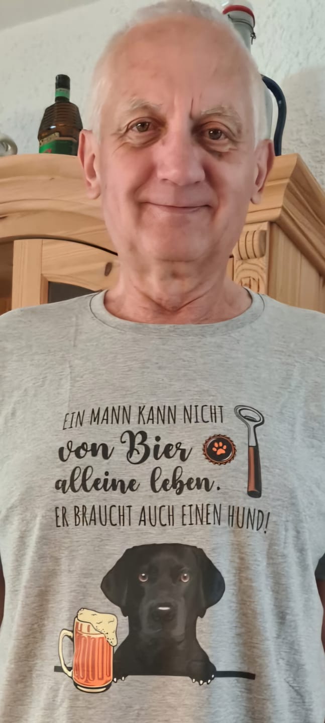 Customer photo review of Bier & Wuff - Individuelles T-Shirt