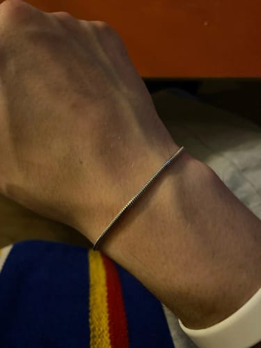 Customer photo review of SQUARE BRACELET | Silver